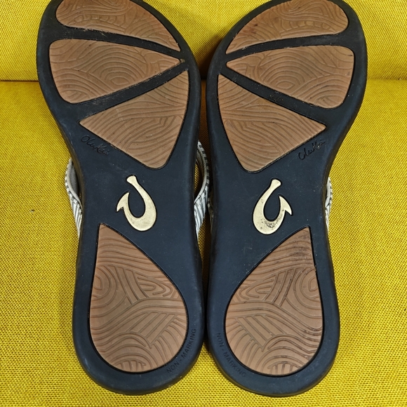 OluKai Ho'opio Leather Sandals Thong Sandal Women's Size 8 - Picture 5 of 7